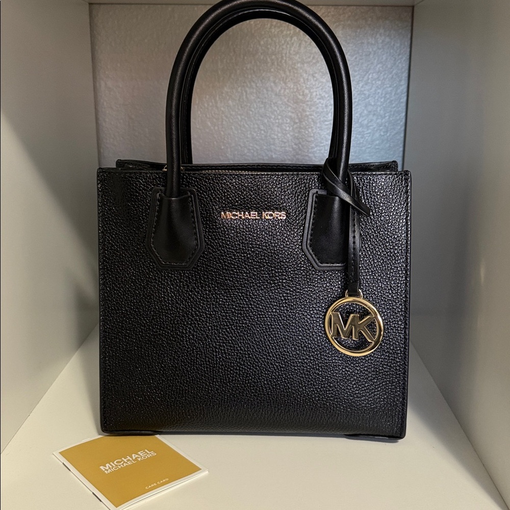 Michael Kors Mercer Small Pebbled Leather Crossbody Bag